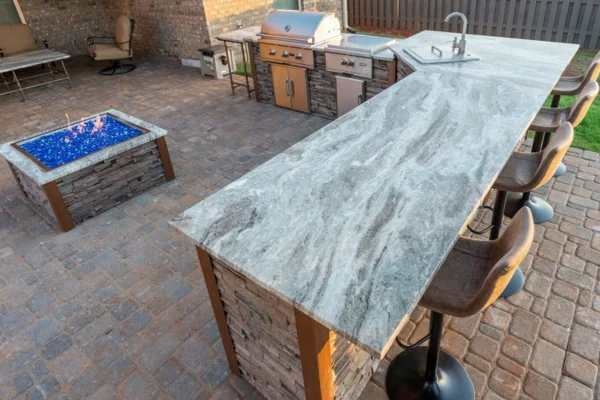 Outdoor Kitchen Countertops - Good Vibes Construction