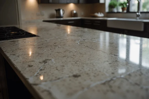 Countertops that are chipped and swollen