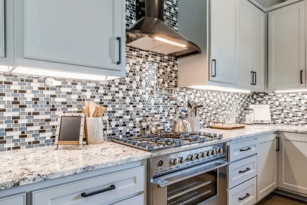 Kitchen Backsplash and lighting upgrades in Nampa