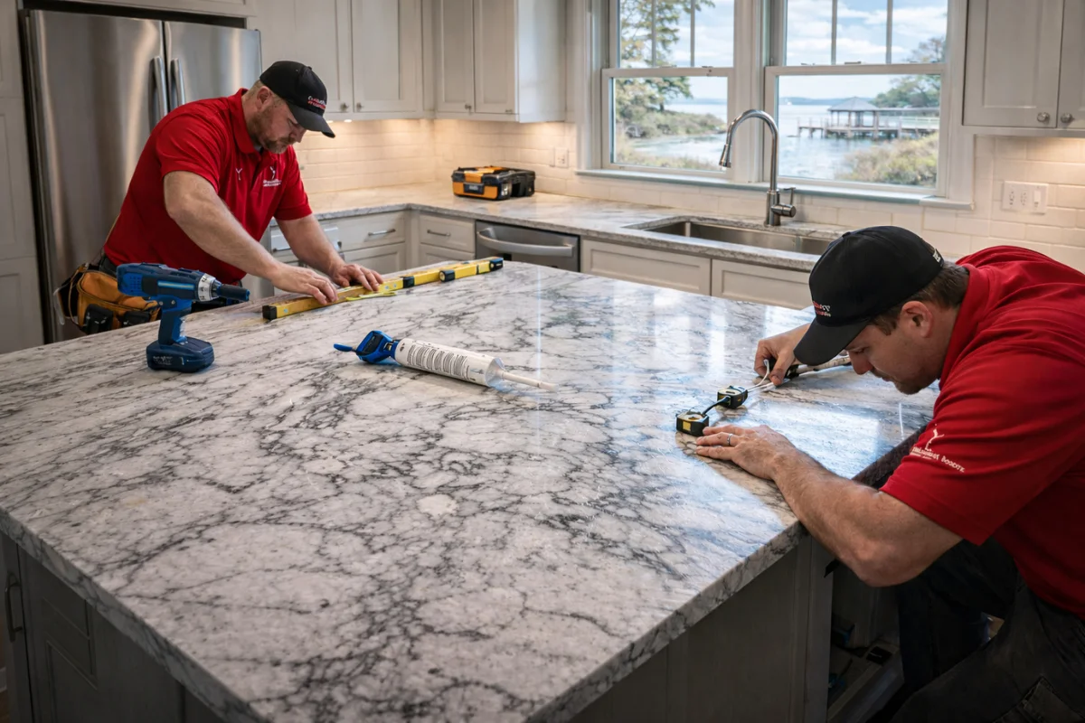 Countertop Installation - Good Vibes Construction