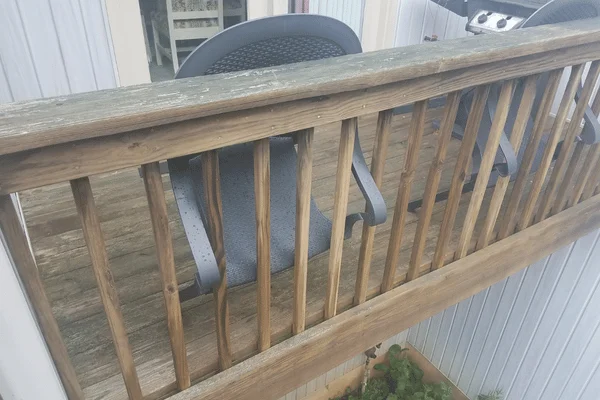 Rusted or damaged railings. - Good Vibes Construction